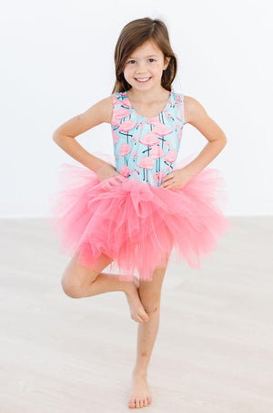 Pretty in Pink Flamingos Tank Tutu Leotard-Mila & Rose ®