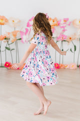 Pretty in Purple S/S Pocket Twirl Dress-Mila & Rose ®