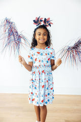 SALE Proudly Patriotic S/S Pocket Twirl Dress-Mila & Rose ®