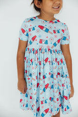 SALE Proudly Patriotic S/S Pocket Twirl Dress-Mila & Rose ®