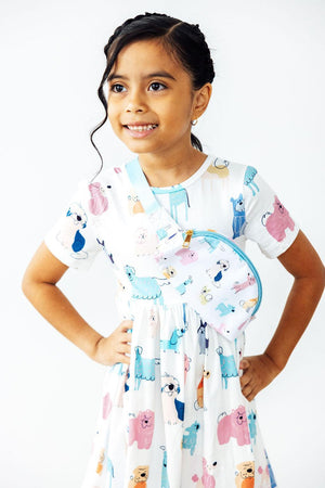 Puppy Pals S/S Pocket Twirl Dress-Mila & Rose ®