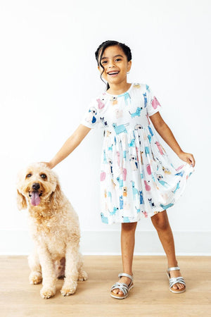 Puppy Pals S/S Pocket Twirl Dress-Mila & Rose ®