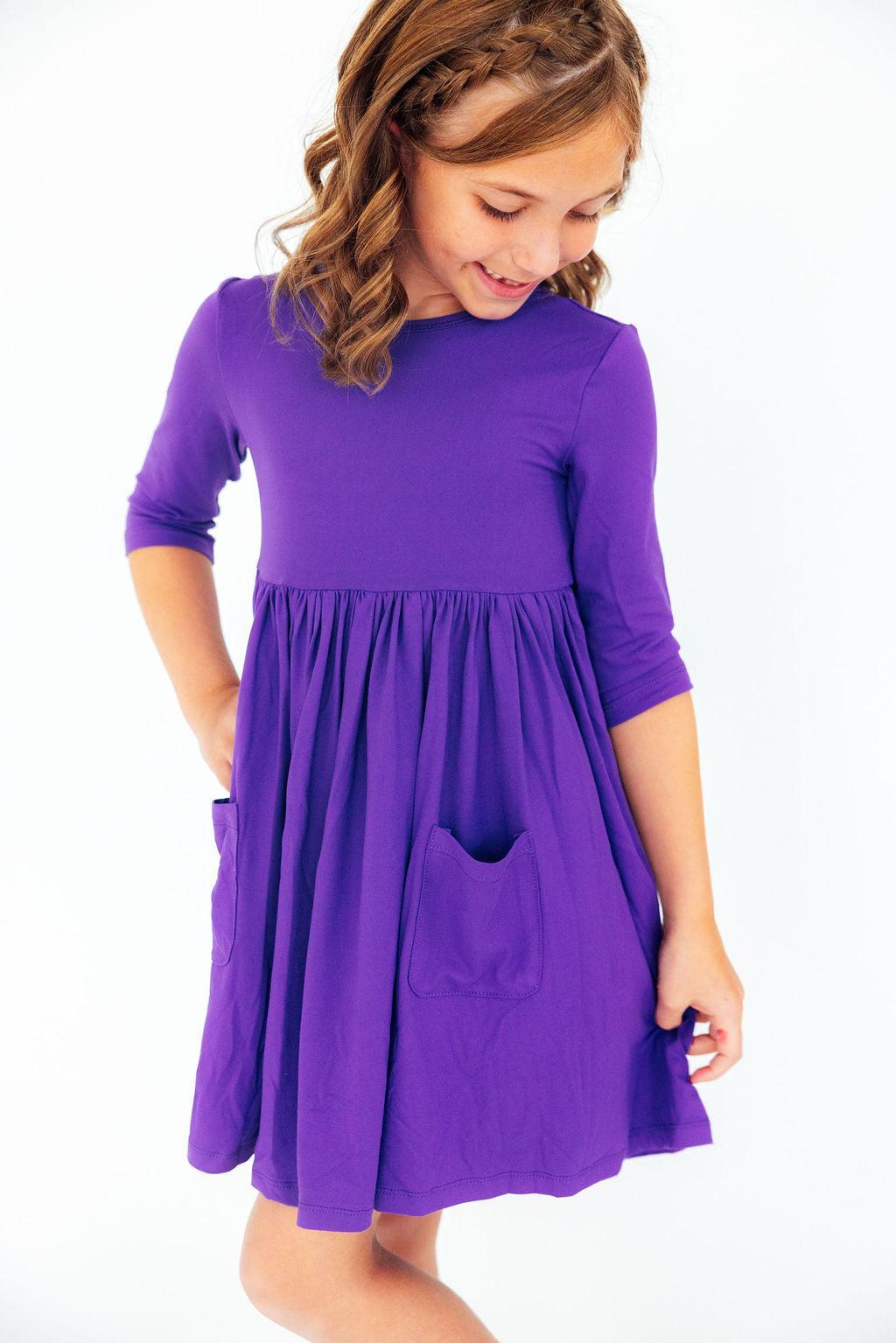 Girls' Solid Collection - Purple
