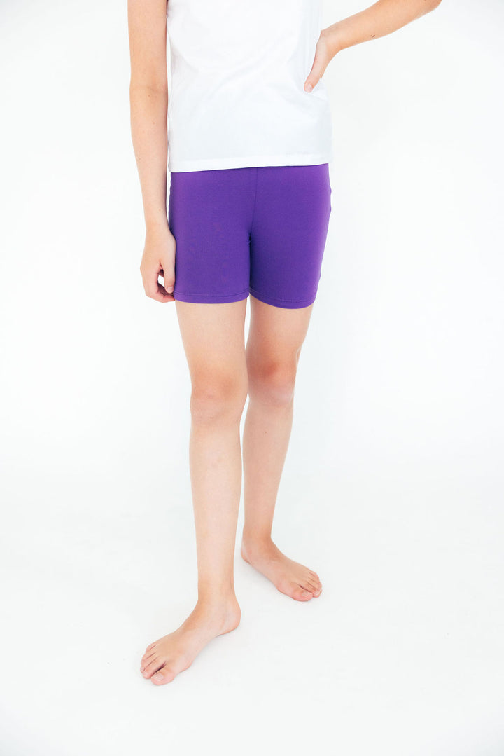 Purple Twirl Shorts-Mila & Rose ®