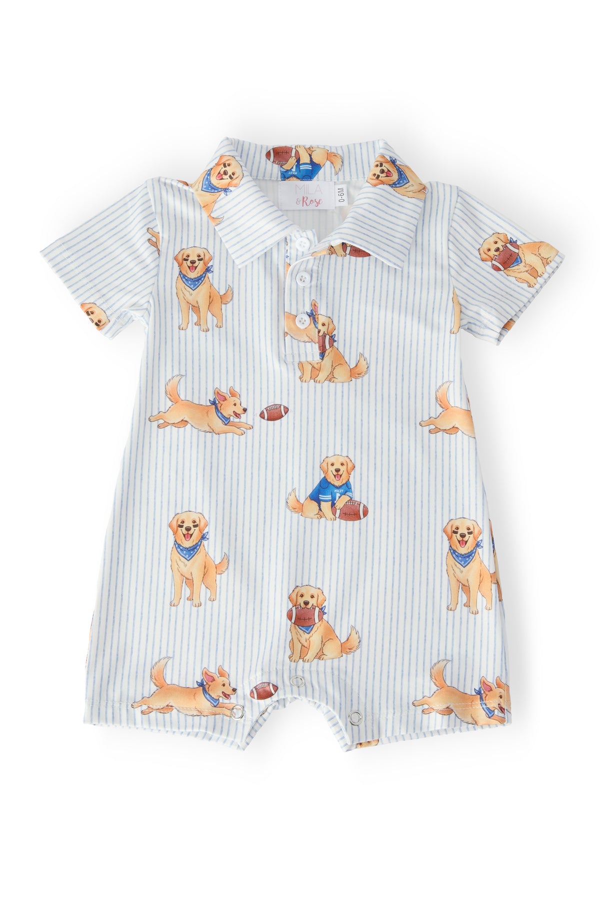 Quarter-Bark Polo Shorty One-Piece-Mila & Rose ®
