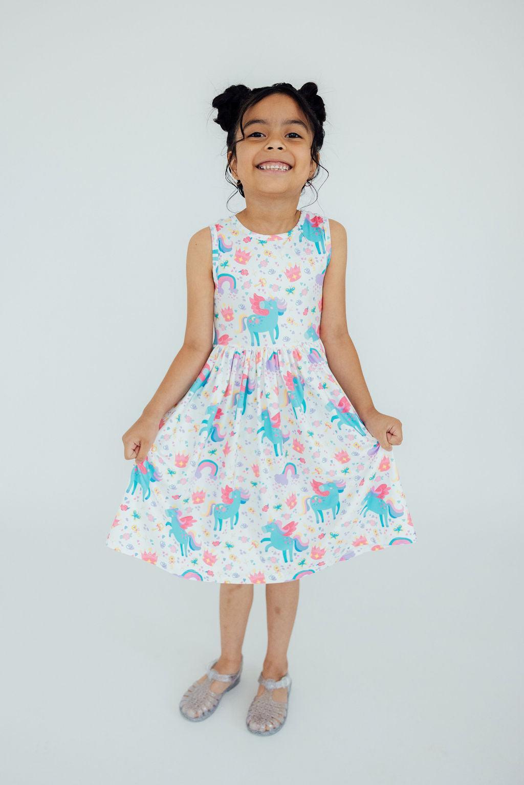 Rainbow Meadows Tank Twirl Dress-Mila & Rose ®