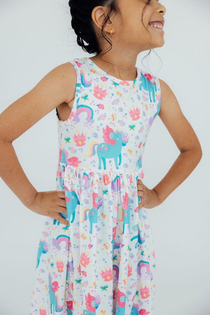 Rainbow Meadows Tank Twirl Dress-Mila & Rose ®