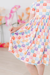 SALE Rainbow Ribbons S/S Pocket Twirl Dress-Mila & Rose ®