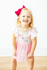 Rainbow Vibes S/S Twirl Leotard-Mila & Rose ®