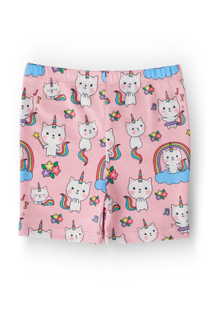 Rainbow Purr-fection Twirl Shorts-Mila & Rose ®