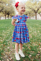 Red Grosgrain Hair Bow-Mila & Rose ®
