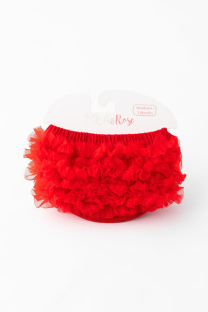 Red Ruffle Bum Bloomer-Mila & Rose ®