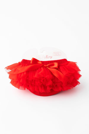 Red Ruffle Tutu Bloomer-Mila & Rose ®