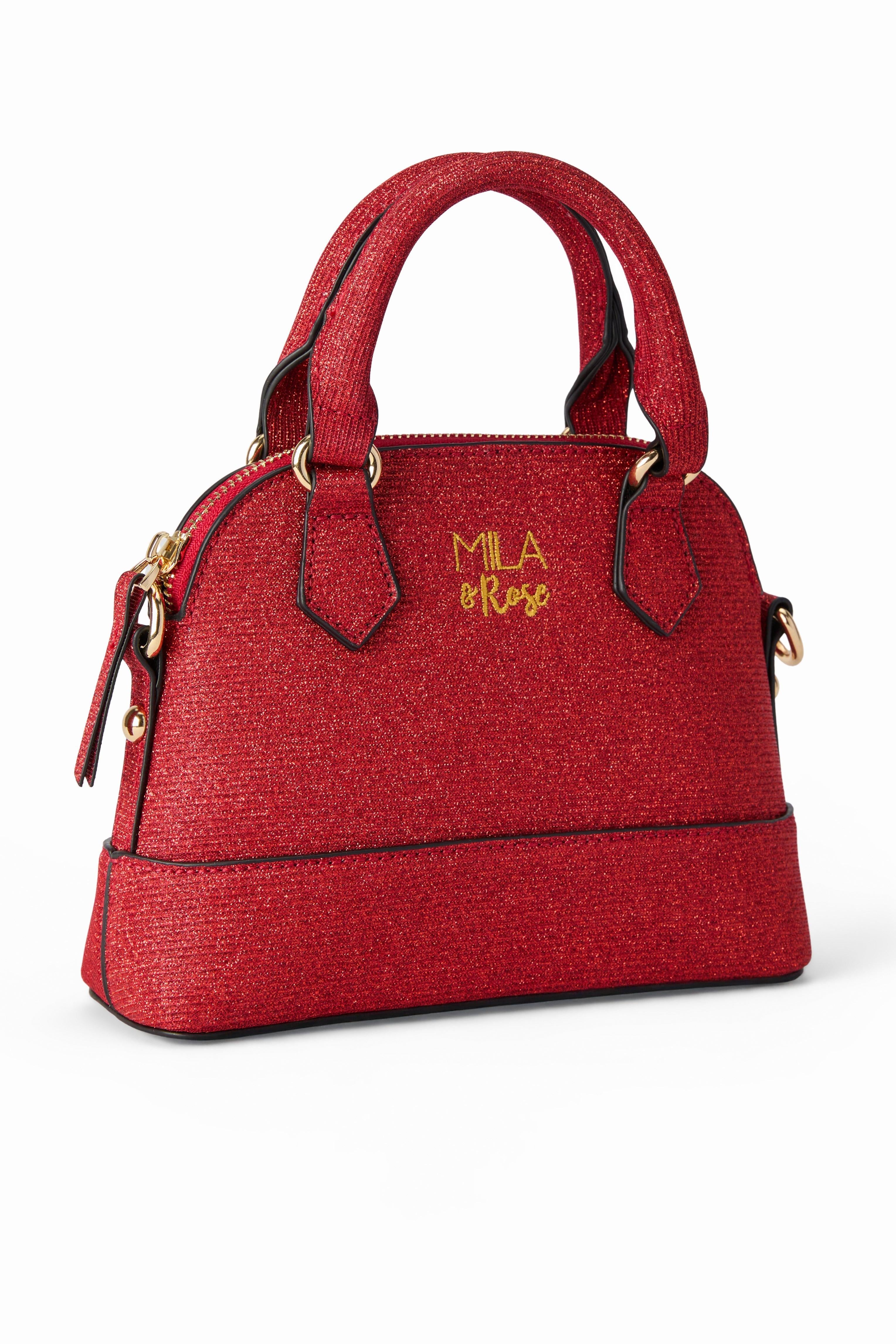 Red Shimmer Girl's Crossbody Purse-Mila & Rose ®