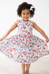 SALE Red, White & BBQ Tank Twirl Dress-Mila & Rose ®