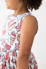 SALE Red, White & BBQ Tank Twirl Dress-Mila & Rose ®