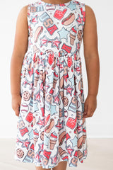 SALE Red, White & BBQ Tank Twirl Dress-Mila & Rose ®