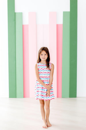 Red, White & Cute Tank Twirl Dress-Mila & Rose ®
