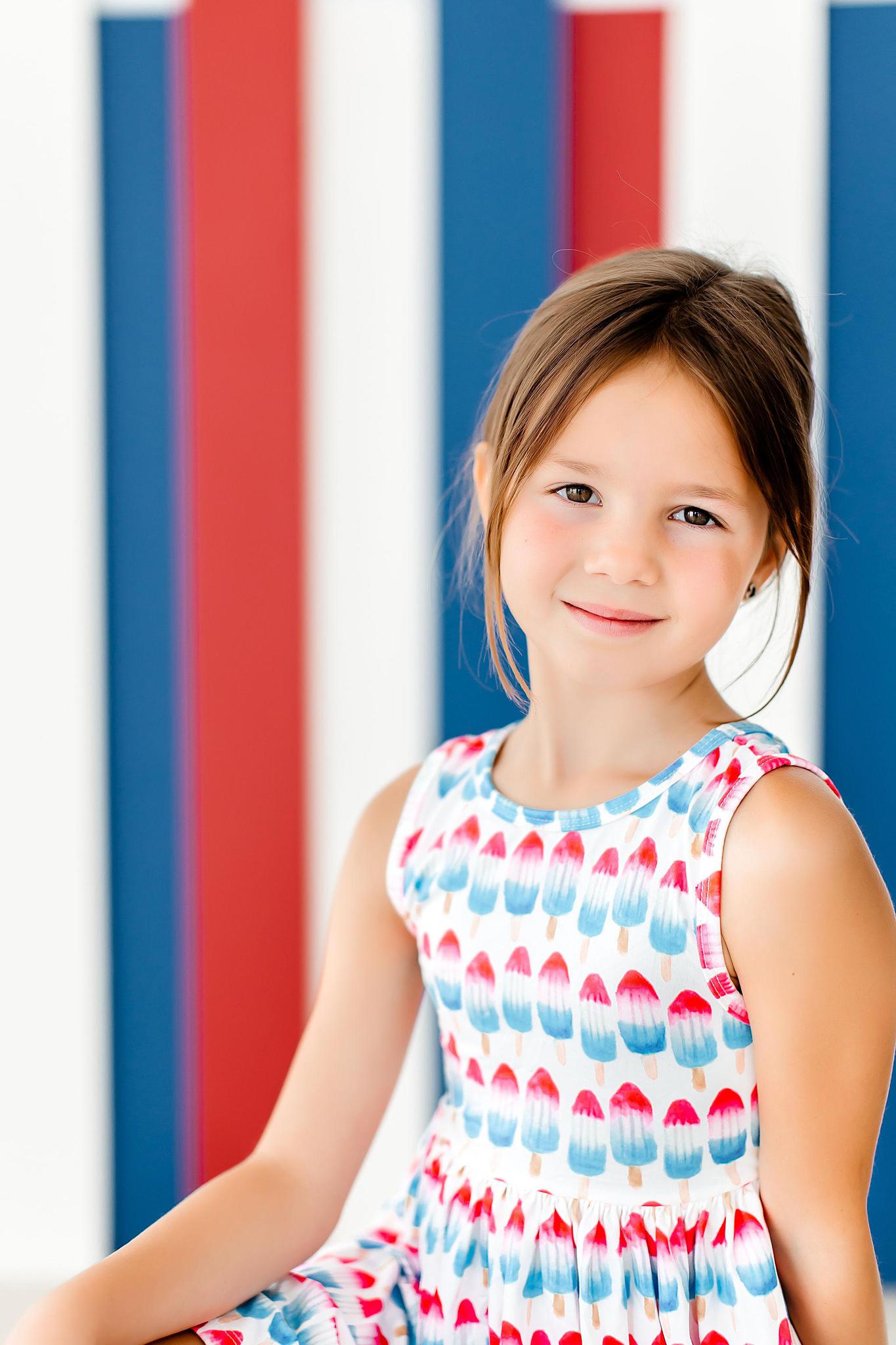 Red, White & Cute Tank Twirl Dress-Mila & Rose ®