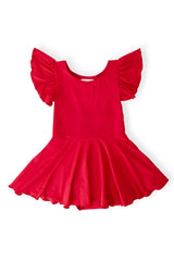 Red S/S Twirl Leotard-Mila & Rose ®