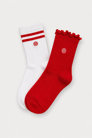 Red Sweet & Sporty Sock SET-Mila & Rose ®