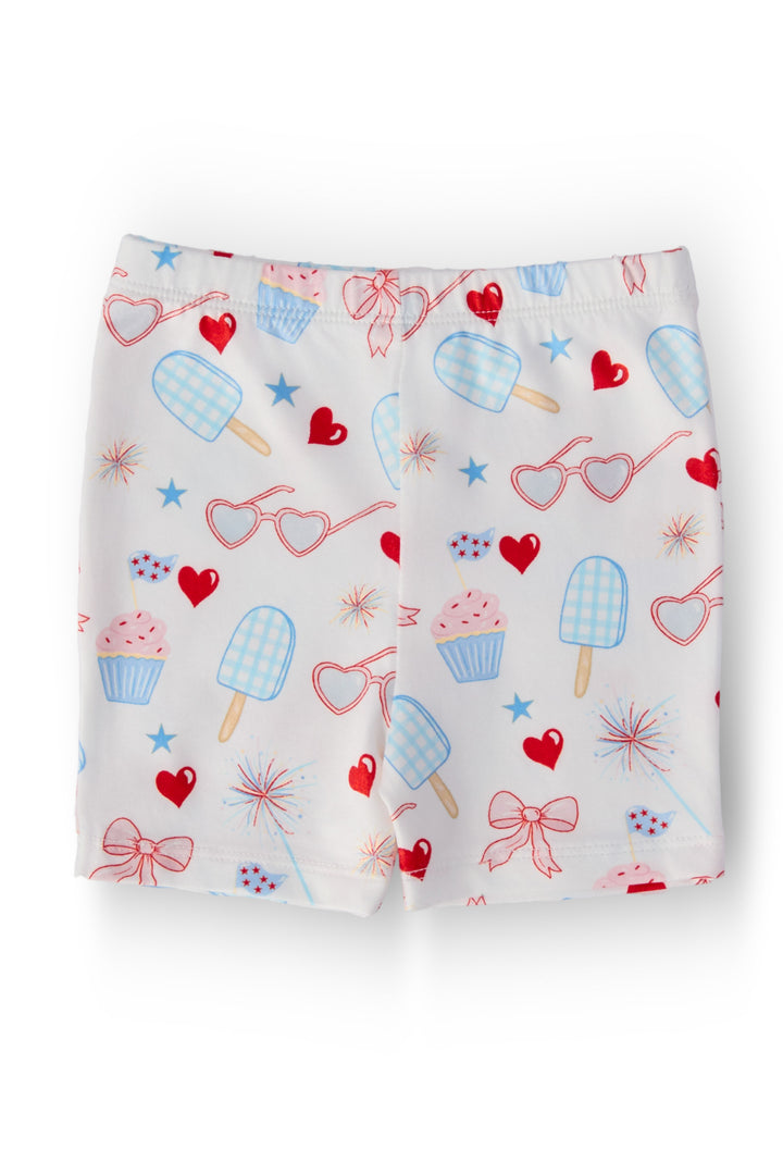 Red, White & Sweet Twirl Shorts-Mila & Rose ®
