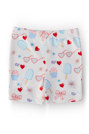 Red, White & Sweet Twirl Shorts-Mila & Rose ®