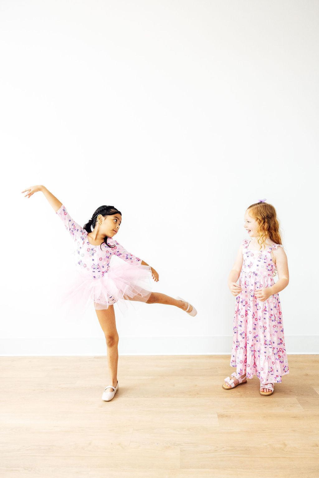 retro ruffle dress Girls' Retro Daydream Ruffle Maxi Dress Size: 4T Toddler By Mila & Rose