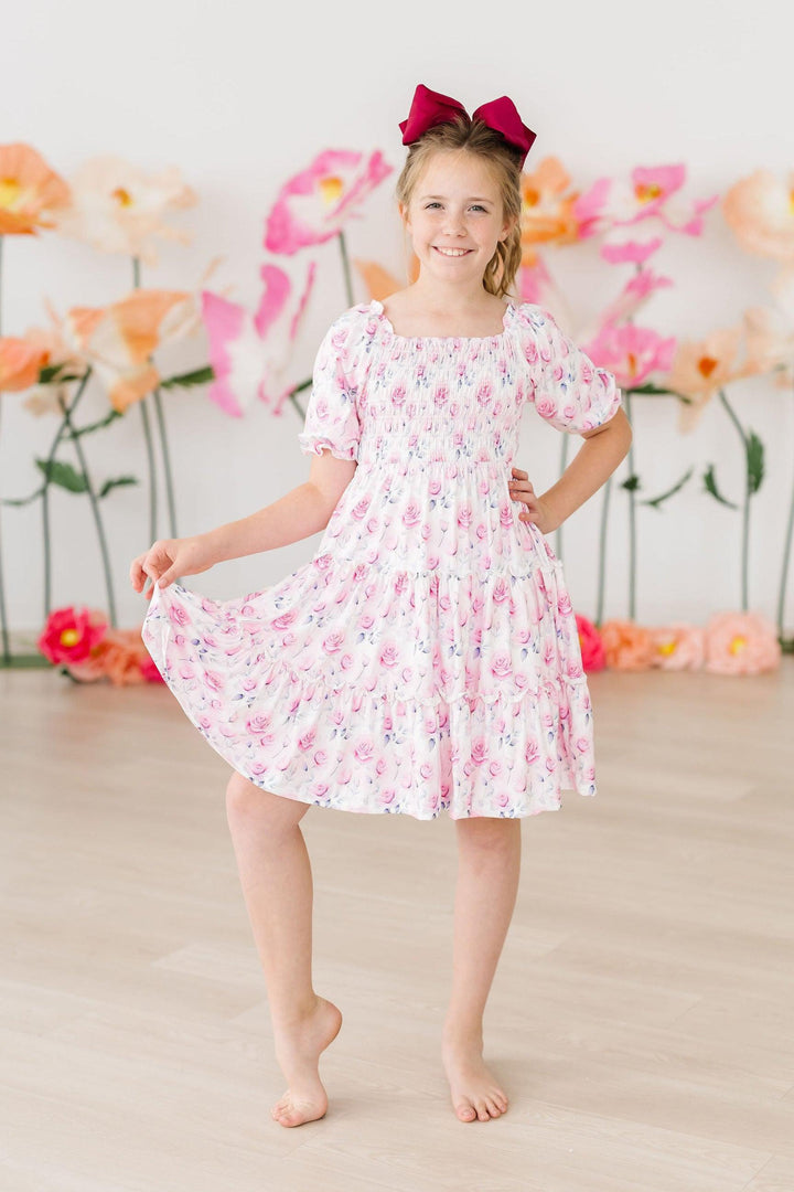 SALE Rose Garden Smocked Ruffle Dress-Mila & Rose ®