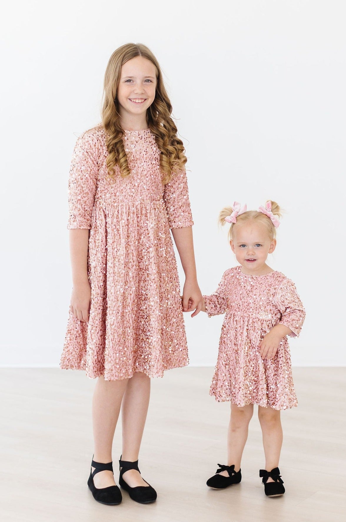 slim fit dress slacks Rose Gold Flower Girl Dress with Lace Trim 7 / Rose Gold main image 1