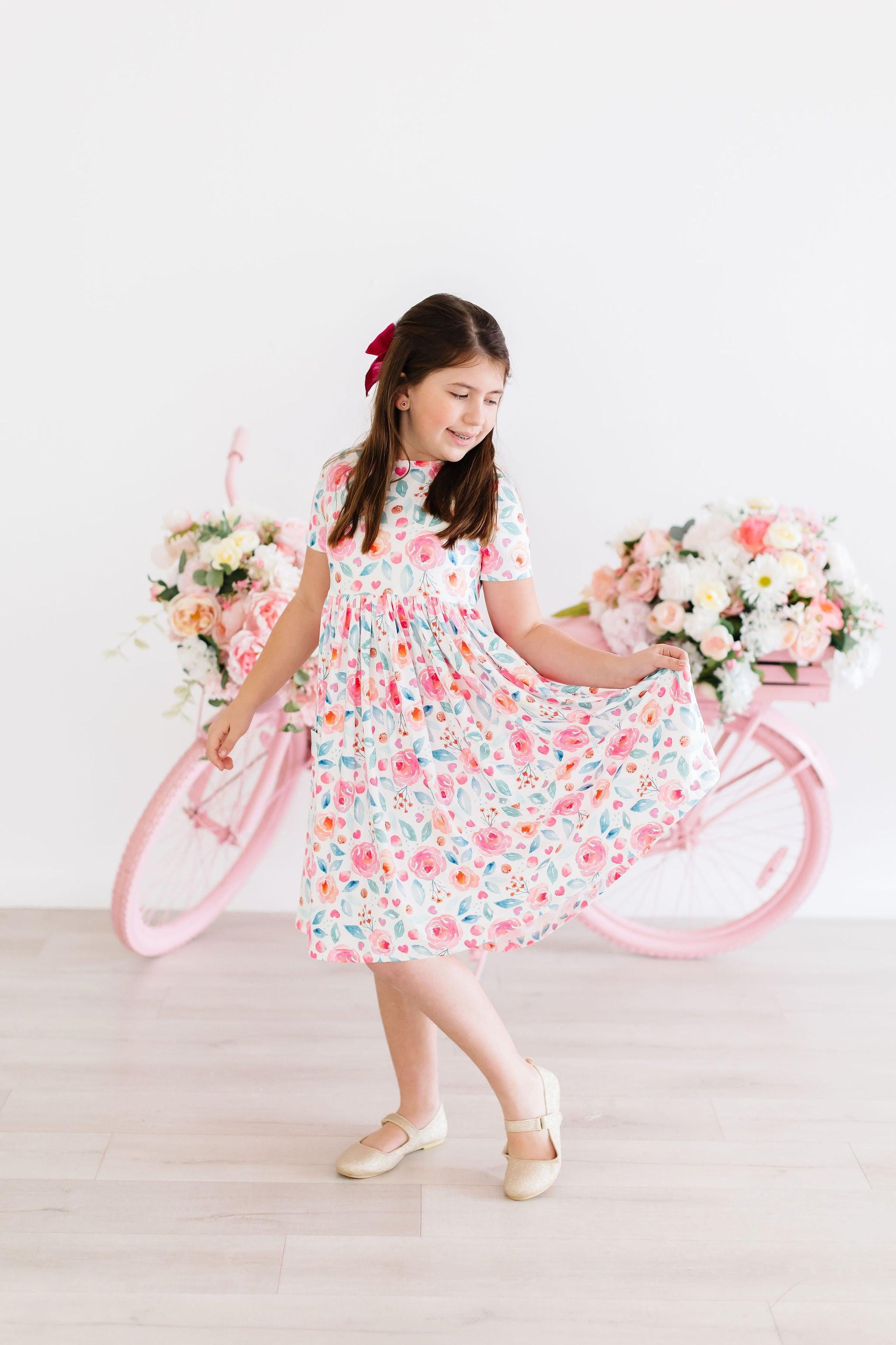 Twirl Dress Collection | Girls Twirl Dresses | Mila & Rose Tagged "Twirl  Dress - Short Sleeve" | Mila & Rose