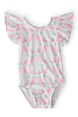 Rosie Posie S/S Flutter Sleeve Leotard-Mila & Rose ®
