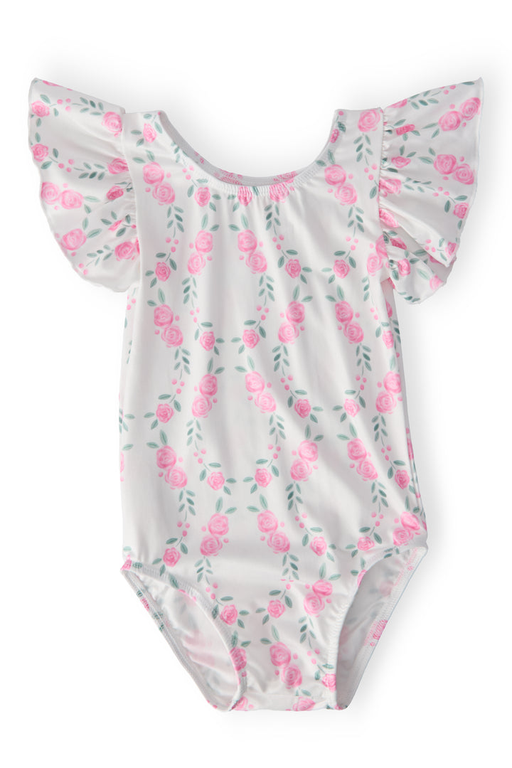 Rosie Posie S/S Flutter Sleeve Leotard-Mila & Rose ®