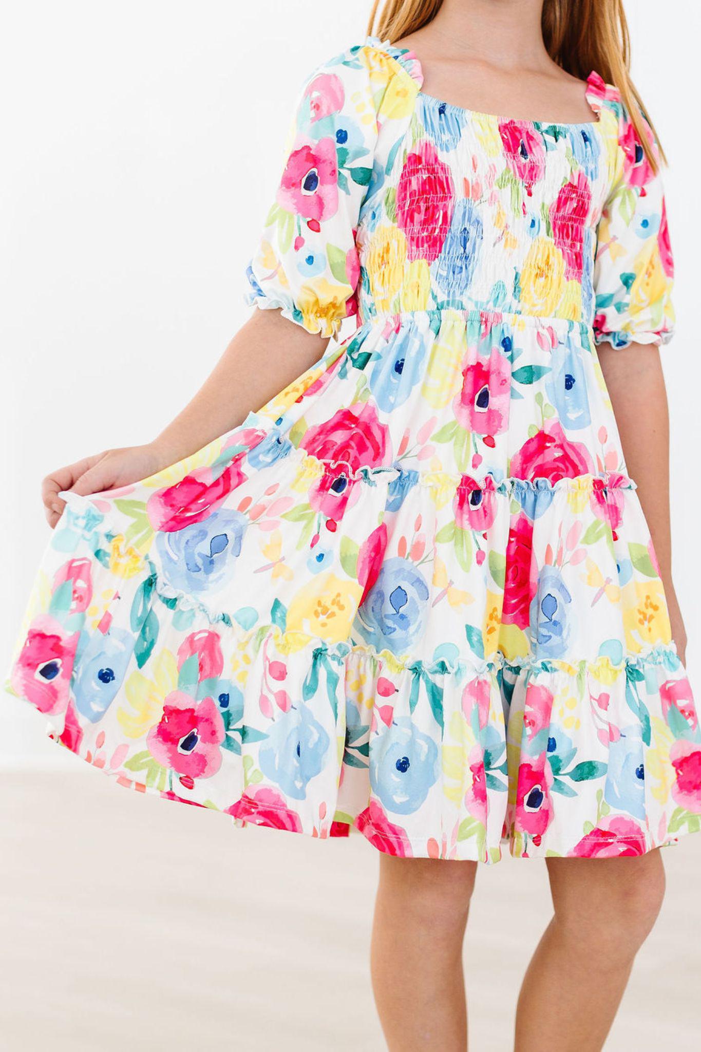 SALE Rosie Smocked Ruffle Dress-Mila & Rose ®