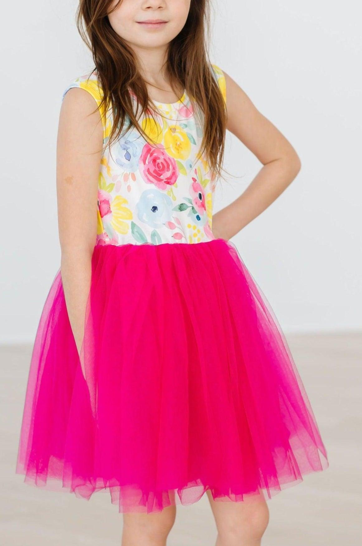 Spring Time Flutter Springtime Splendor Flutter Sleeve Twirl Dress | Mila & Rose