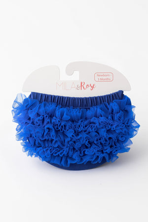 Royal Blue Ruffle Bum Bloomer-Mila & Rose ®