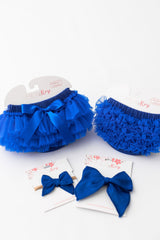 Royal Blue Ruffle Bum Bloomer-Mila & Rose ®