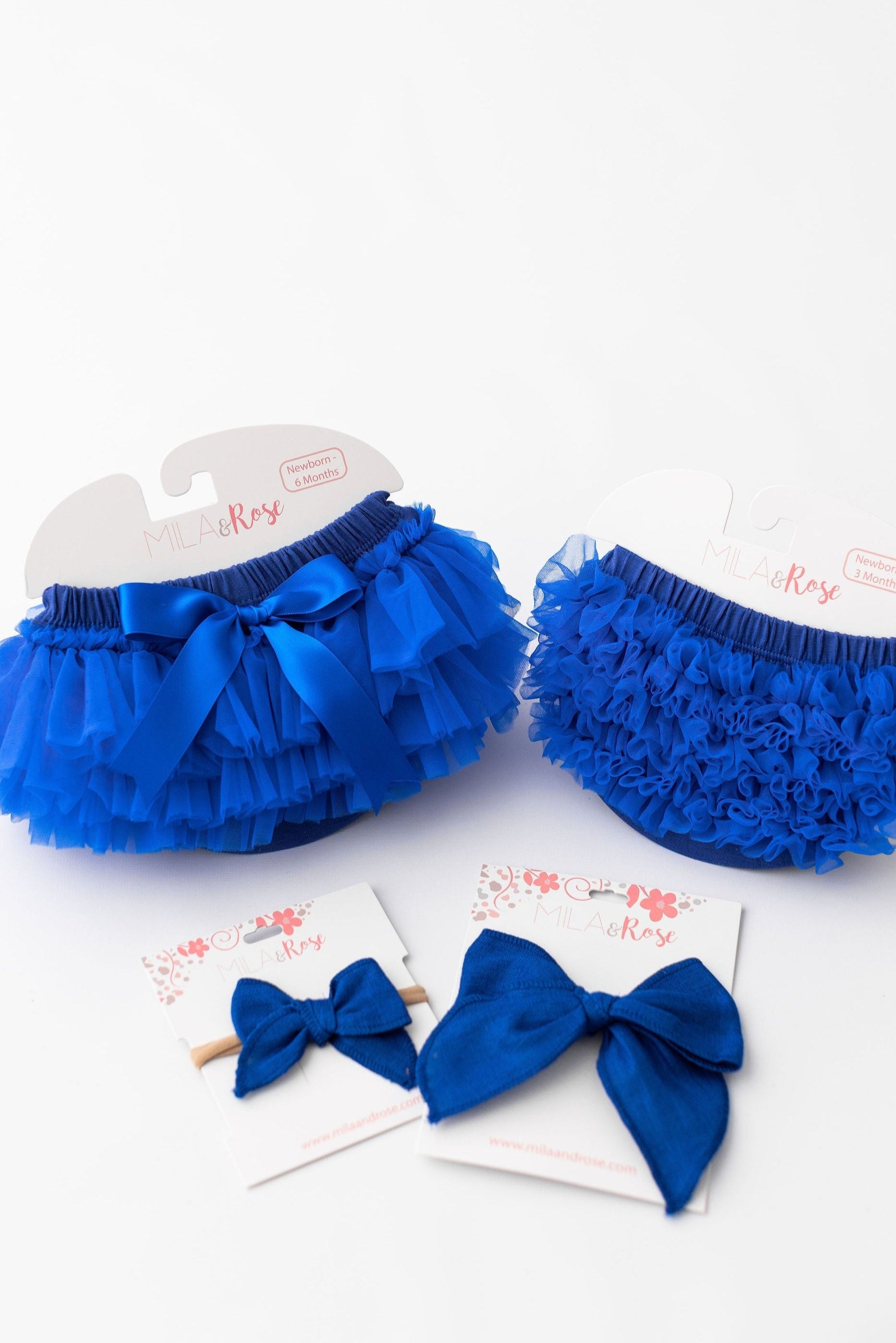 Royal Blue Ruffle Bum Bloomer-Mila & Rose ®