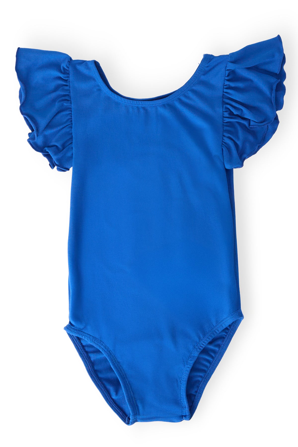 Royal Blue S/S Flutter Sleeve Leotard-Mila & Rose ®