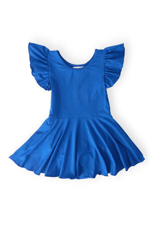 Royal Blue S/S Twirl Leotard-Mila & Rose ®