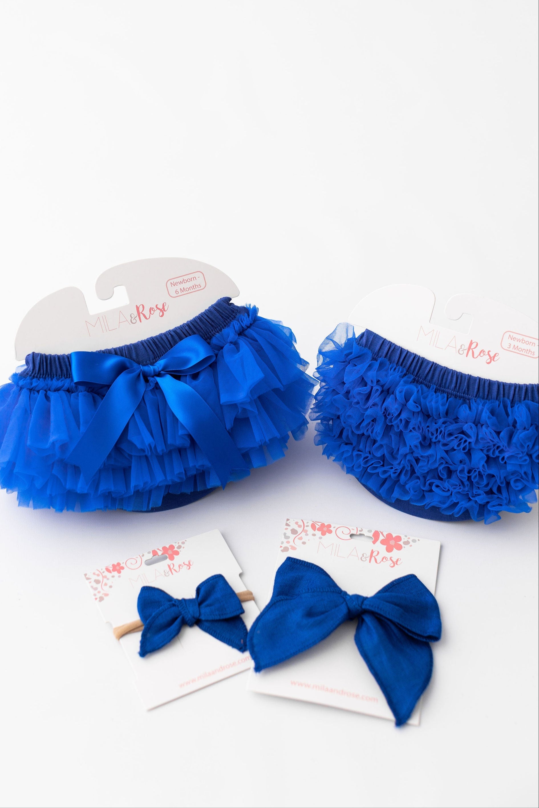 Royal Blue Ruffle Bum Bloomer-Mila & Rose ®