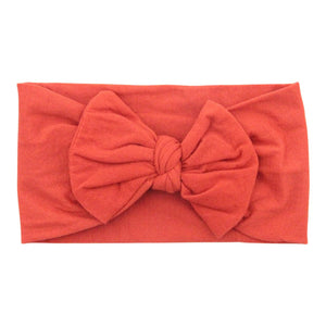 Rust Nylon Bow Headwrap-Mila & Rose ®