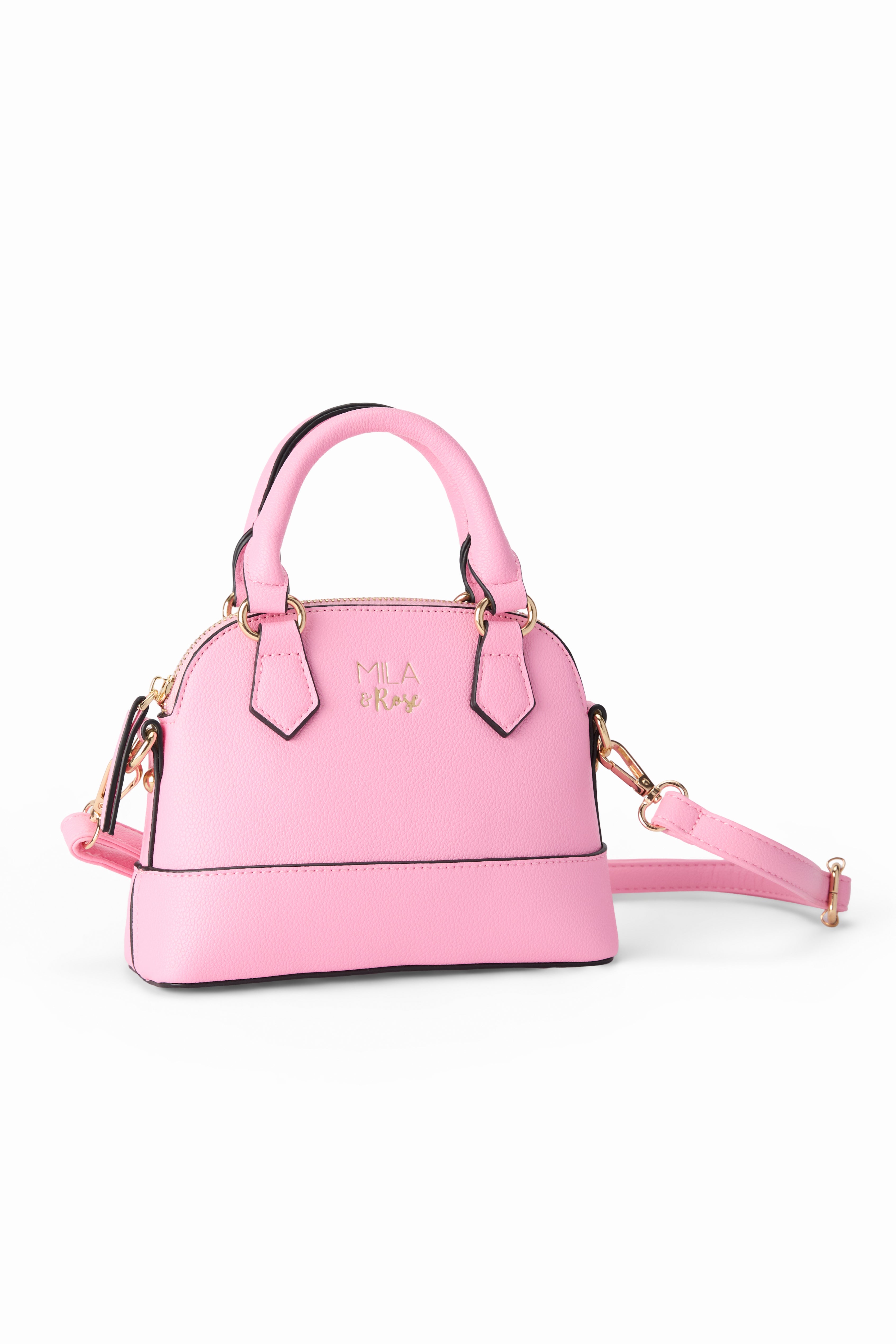 (S) Bubblegum Pink Girl's Crossbody Purse-Mila & Rose ®