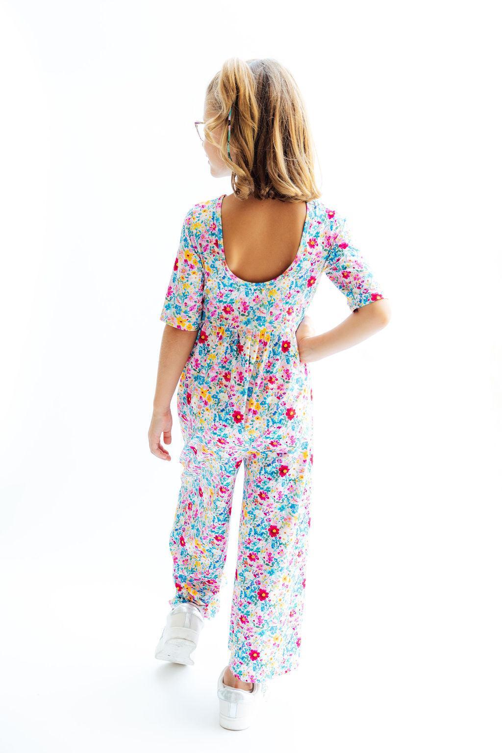 Fluttering Flowers Wide Leg Jumpsuit-Mila & Rose ®