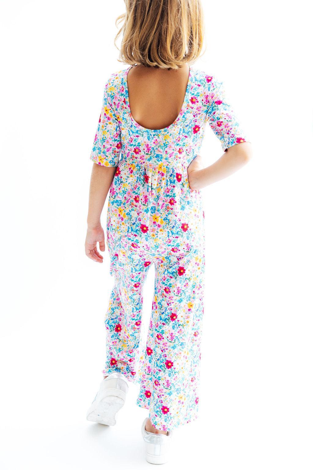 Fluttering Flowers Wide Leg Jumpsuit-Mila & Rose ®