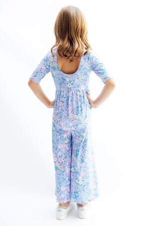 (S) Petal Party Wide Leg Jumpsuit-Mila & Rose ®