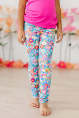 (S) Preppy Floral Leggings-Mila & Rose ®
