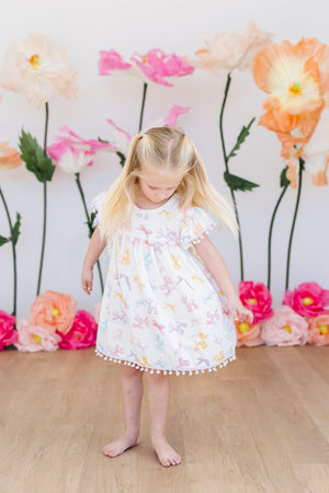 SALE Balloon Animals Pom Pom Dress-Mila & Rose ®