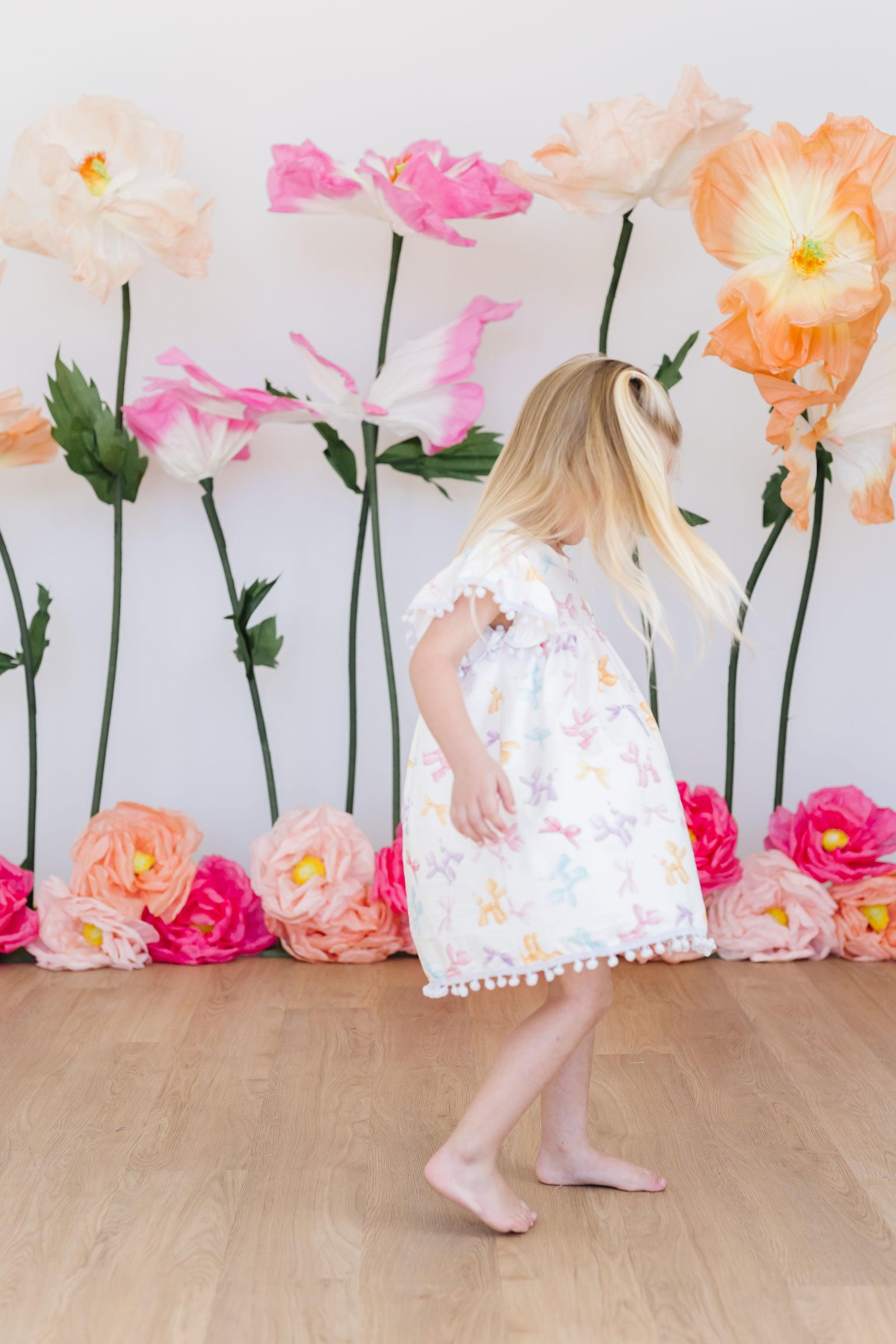 SALE Balloon Animals Pom Pom Dress-Mila & Rose ®
