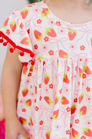 SALE Berry Charming Pom Pom Dress-Mila & Rose ®